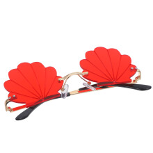 2Ud Gafas De Fiesta Rojas En Metal Con Concha Para Foto