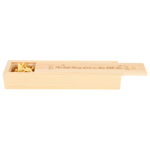 5Ud Caja De Madera Beige Para Guardar Test Y Bebé 1