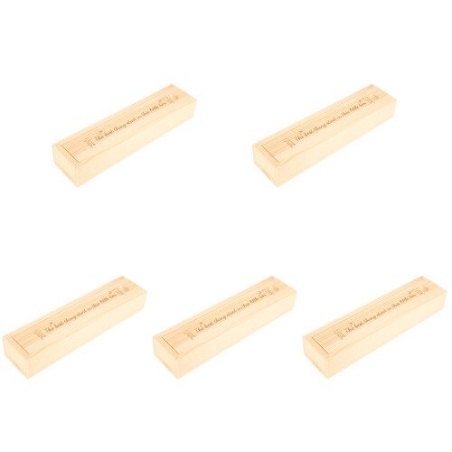5Ud Caja De Madera Beige Para Guardar Test Y Bebé 2