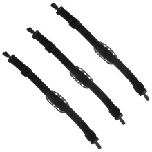 12Ud Arnés De Barbilla Ajustable En Negro Para Casco De Construcción