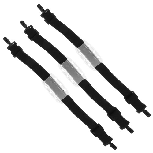 12Ud Arnés De Barbilla Ajustable En Negro Para Casco De Construcción 1