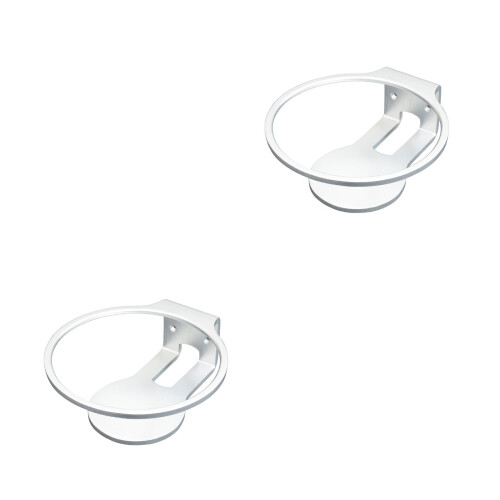 2Pièces Porte Enceinte Murale Aluminium Durable Et Facile Argent 2