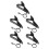 15Pcs Black Iron Mic Clips for Collar Lavalier Microphone Lapel Holder 3