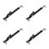 4Sets Black Aluminum Security Window Locks for Home Sliding Windows 4
