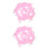 2Pièces Boa Rose Pour Longue Accessoire Fête Et Spectacle 7