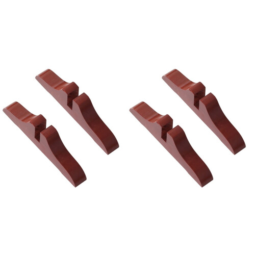 4Pièces Bases De Support Cloison Marron Solide Pour Maison 1
