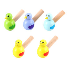 15Pièces Sifflets Oiseaux En Bois Jouets Educatifs Multicolores
