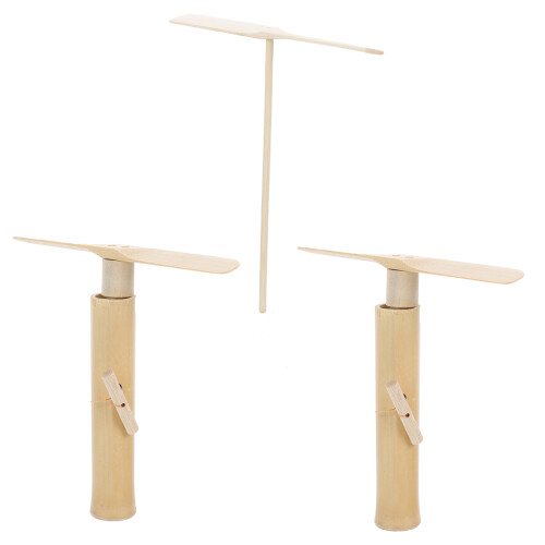 6Ud Juguete De Bambú Para Niños Beige