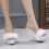 2Paires Sandales Blanches PVC Talons Soft Semelle 6