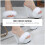 2Paires Sandales Blanches PVC Talons Soft Semelle 9