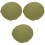 3Ud Cojín Reutilizable Para Taburete Plegable Camping Y Pesca Verde 4
