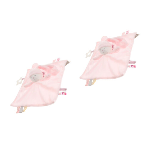 2Pièces Apaisante Peluche Rose Bébé Confortable 2