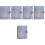 5Pièces Porte-Documents A5 6 Anneaux Protection PVC Noir 5