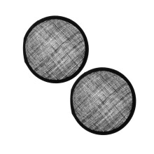 6Pièces Base De Chapeau Fascinator Femme En Lin Noir Pour DIY