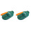 2Pcs Plastic Dumpling Skin Presser Mold for Kitchen Use Dark Green 2