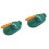 2Pcs Plastic Dumpling Skin Presser Mold for Kitchen Use Dark Green 4