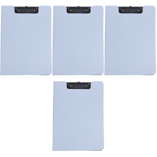 4Pcs Multi-Function Portable Clipboards Grey Office Document Organizer 2