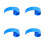 4Pièces Manchons PVC 30Mm Isolation Batterie 8
