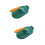 2Pcs Plastic Dumpling Skin Presser Mold for Kitchen Use Dark Green 7
