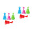 8Pcs PVC Bathroom and Kitchen Sink Plungers Practical Clog Removers 8