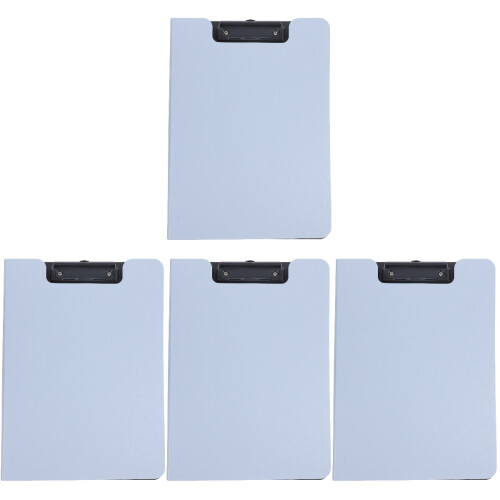 4Pcs Multi-Function Portable Clipboards Grey Office Document Organizer 1