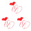 3Pcs Red Training Lead Leash High Strength Buckle Pet Harness 2