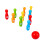 2Set Bowling Gioco Legno Educativo E Interattivo 3