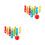 2Set Bowling Gioco Legno Educativo E Interattivo 5