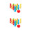 2Set Bowling Gioco Legno Educativo E Interattivo 4