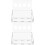 2Pcs Transparent Bird Trough Feeder Durable Acrylic Poultry Feeder 7