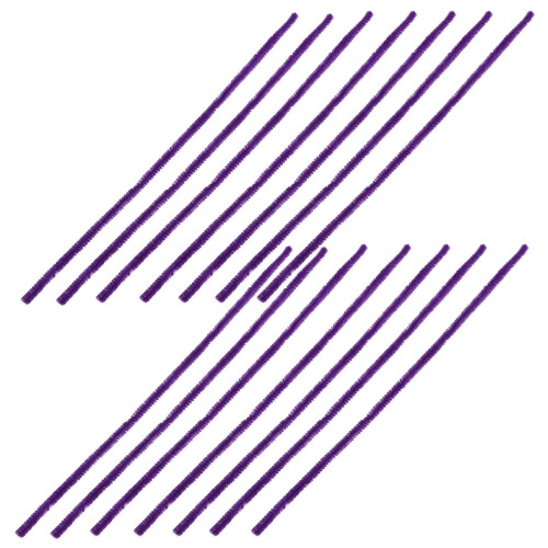 400Pz Bastoncini Chenille Morbidi Viola Per Lavoretti Creativi Bambini 1