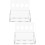 2Pcs Transparent Bird Trough Feeder Durable Acrylic Poultry Feeder 9