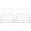 2Pcs Transparent Bird Trough Feeder Durable Acrylic Poultry Feeder 4