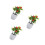3Pz Artificiale A Frutta Rossa in PVC Per Decorazione 9