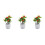 3Pz Artificiale A Frutta Rossa in PVC Per Decorazione 8