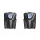2Pz Compressore Aria Per Auto Elettrico Nero Materiale Premium 6