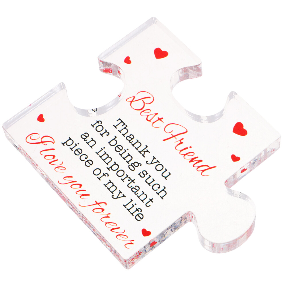 2Szt Designerska Akrylowa Dekoracja Biurka PodzięKowania Puzzle-image
