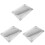 3Set Cuscino Braccio Manicure Pelle Argento Per Nail Art Salone Casa 4