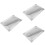 3Set Cuscino Braccio Manicure Pelle Argento Per Nail Art Salone Casa 8