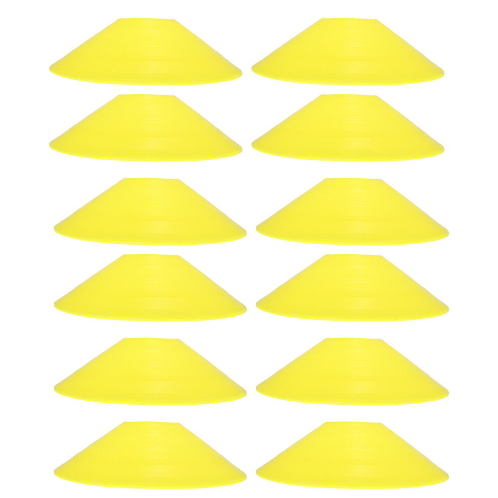 24Szt ŻółTe Wielofunkcyjne StożKi Agility Pe Do Treningu PiłKarskiego-image