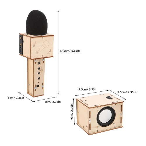 1Set Karaoke Kinderspeaker DIY Kit Bouw Je Eigen Geluidssysteem 2