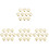 40St Gouden Wedding Reserved Seating Table Signs Voor Feest 4