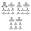 24Pcs Plastic Playpen 3-Way Connectors Grey for Easy Indoor Assembly 10