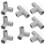 24Pcs Plastic Playpen 3-Way Connectors Grey for Easy Indoor Assembly 2