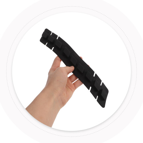 5Szt Czarny Silikonowy Protector Łańcucha Rowerowego Ramy 2
