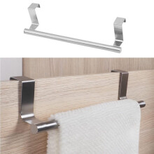 Over The Door Towel Rail Stainless Steel No Drilling Kitchen Towel Holder 23.5cm
