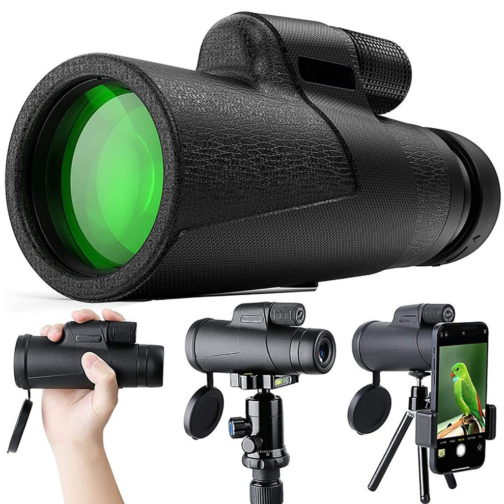 10X42 Monocular Telescope With Smartphone Mount, Waterproof Hd For Bird Watching, Hunting, Hiking 9412369352354