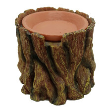 Reptiles Hideaway Cave Hollow Stump Shaped for Lizards Geckos