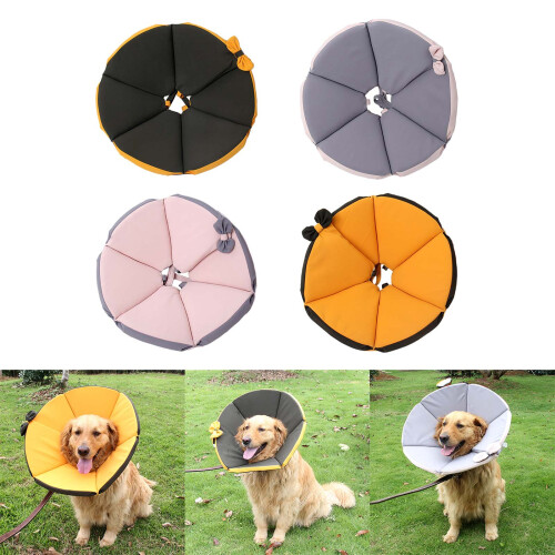 Multiple Size Recovery Collar for Small/Medium/Large-Black XXXL 2