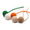 Jouet de dentition en sisal, ensemble de 6 boules-Blanc 5,5 cm 6